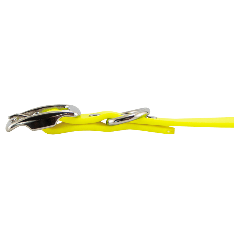 Super Heavy Biothane Center Ring Collar Buckle Side