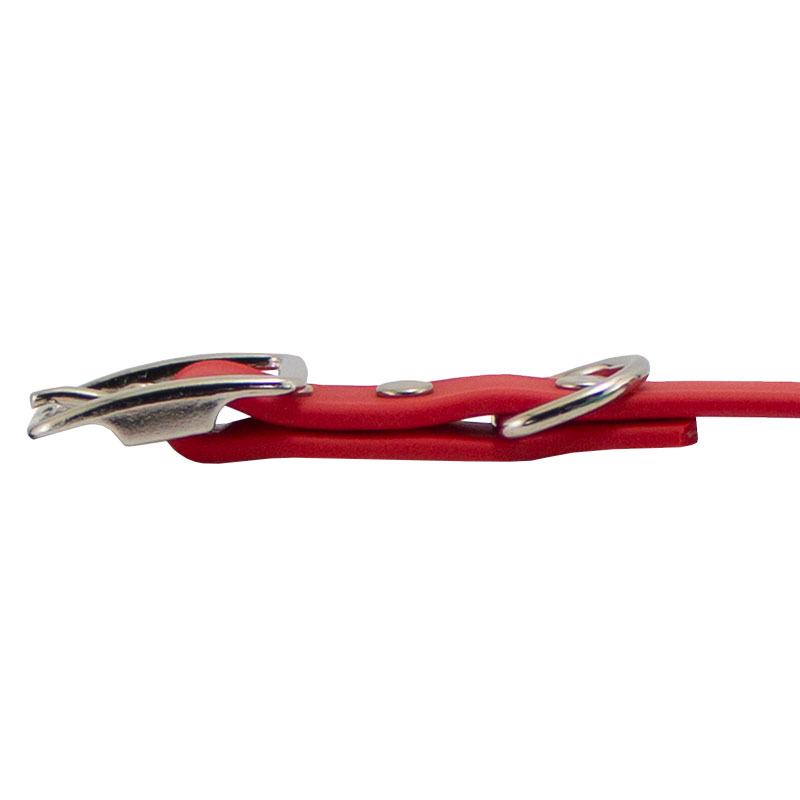 Super Heavy Biothane Center Ring Collar Buckle Side