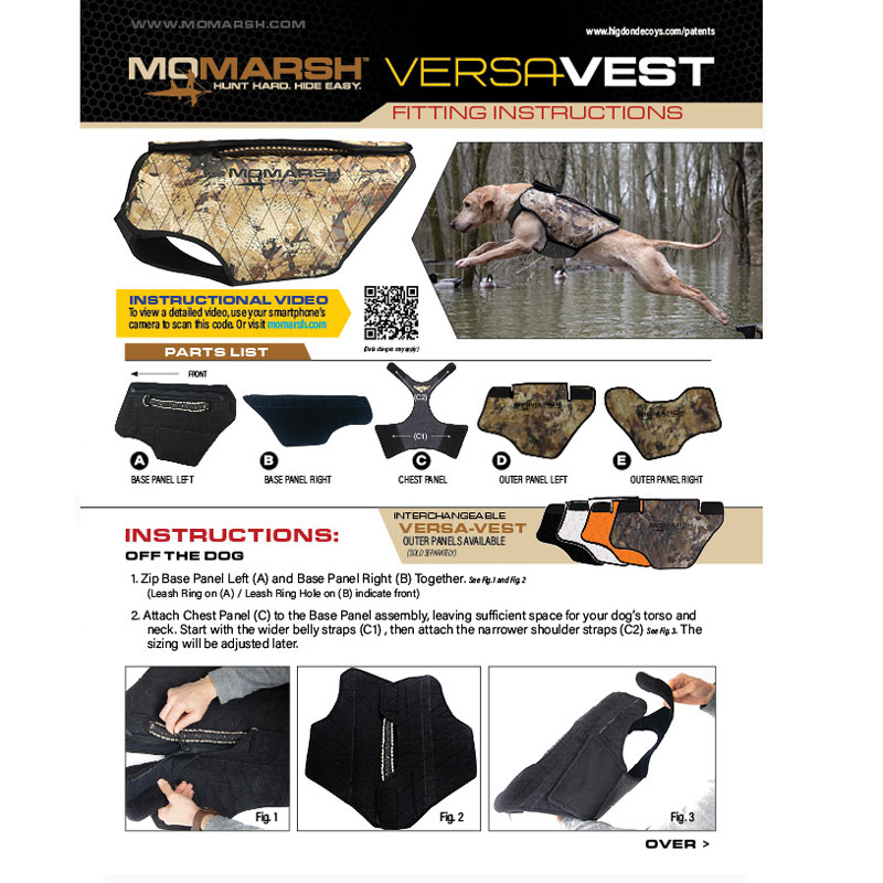 MOmarsh Versa Vest Fitting Instructions