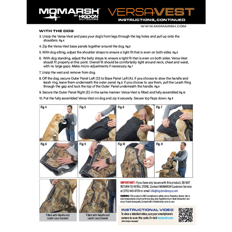 MOmarsh Versa Vest Instructions