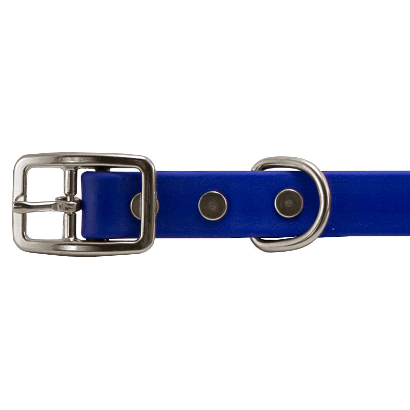 Super Heavy Biothane Center Ring Collar Buckle Detail