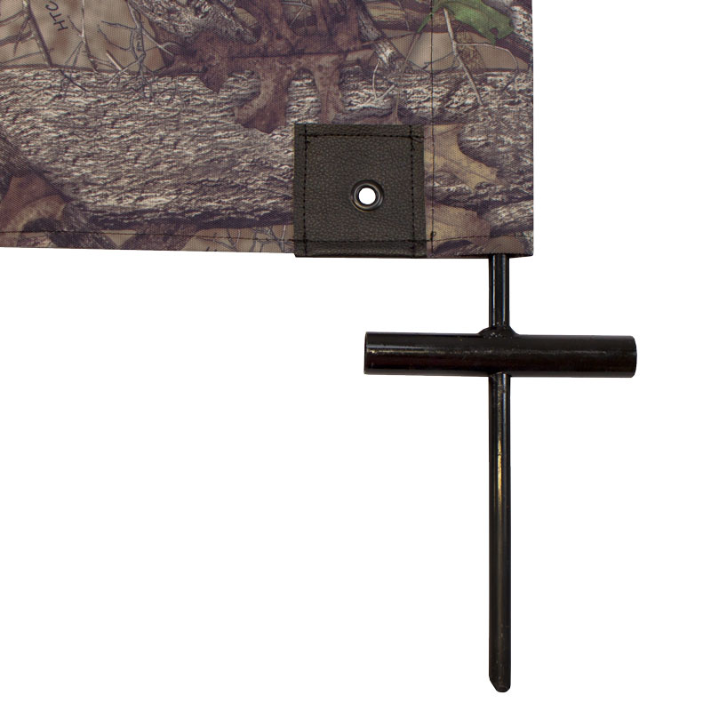 GDS Camo Blind Ground Stake and Grommets Detail