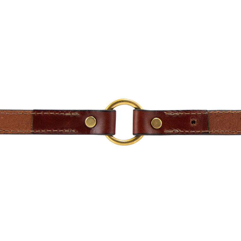 Leather Collar Inside Center Ring Detail