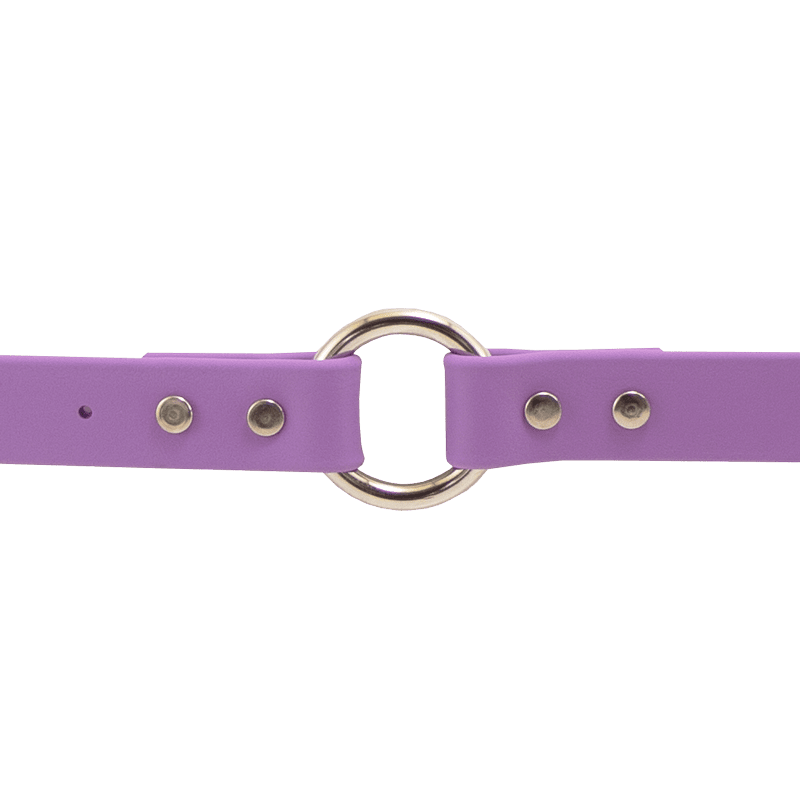 Super Heavy Biothane Center Ring Collar Outside Ring Detail