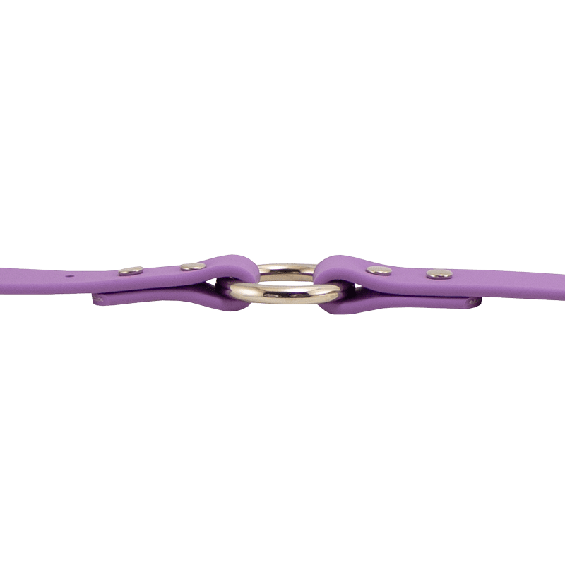 Super Heavy Biothane Center Ring Collar Ring Side Detail