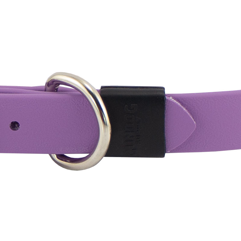 Super Heavy Biothane Center Ring Collar Keeper Detail