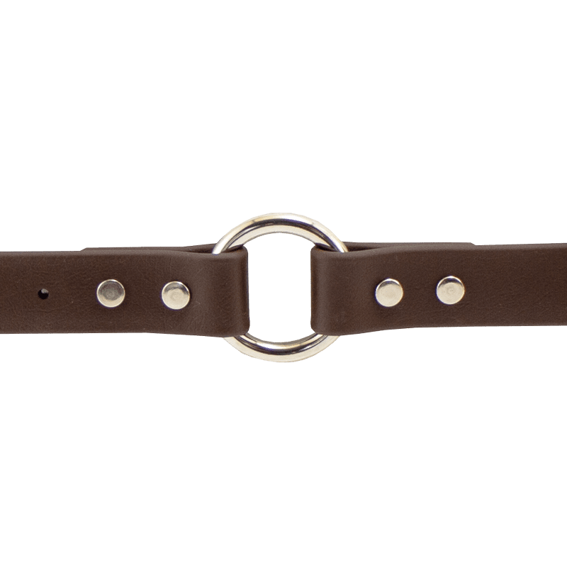 Super Heavy Biothane Center Ring Collar Outside Ring Detail