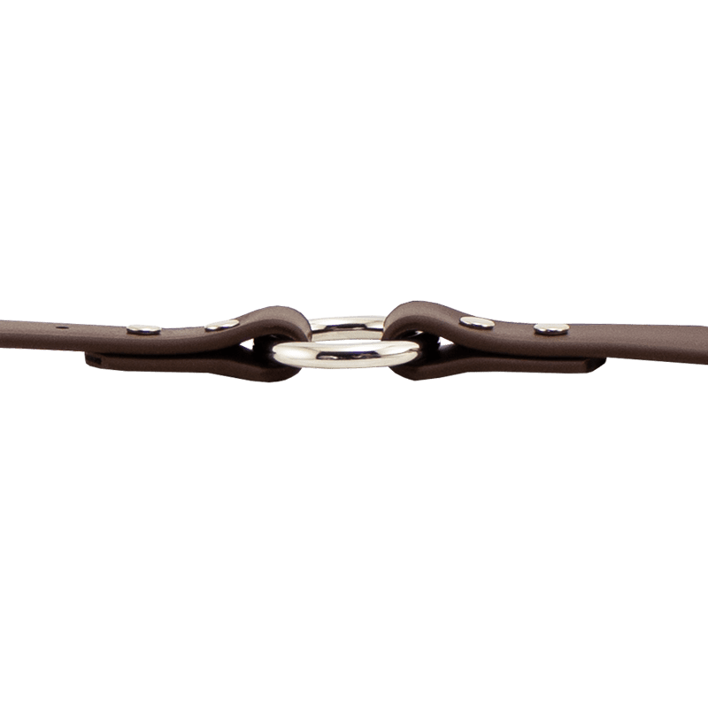 Super Heavy Biothane Center Ring Collar Ring Side Detail