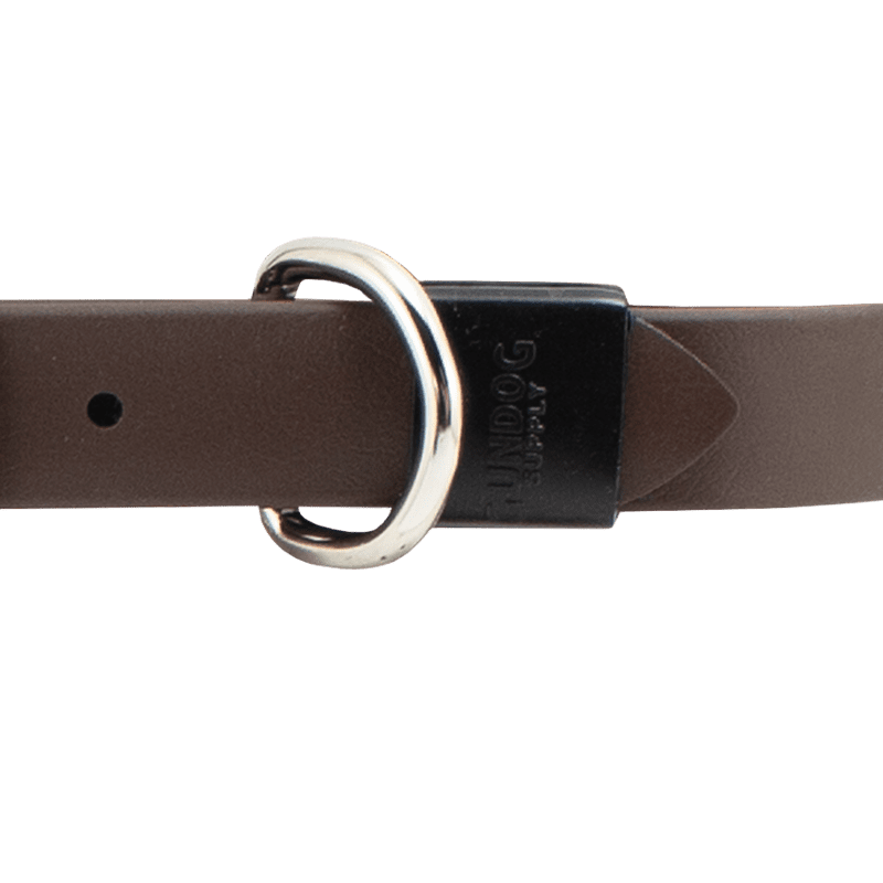 Super Heavy Biothane Center Ring Collar Keeper Detail