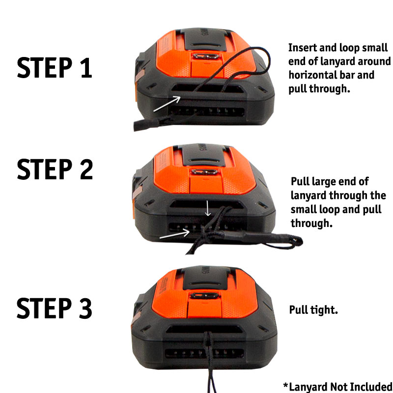 Alpha 200i Handheld Lanyard Instructions