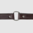 Leather Dog Collar Outside Center Ring Detail