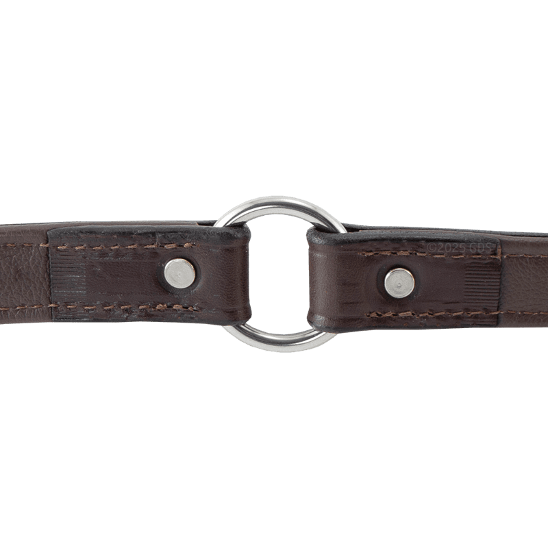 Leather Dog Collar Inside Center Ring Detail