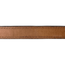 Mahogany Leather Dog Collar Inside Stitching Detail