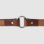 Mahogany Leather Dog Collar Outside Center Ring Detail