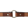 Mahogany Leather Dog Collar Outside Center Ring Detail