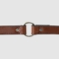 Mahogany Leather Dog Collar Inside Center Ring Detail