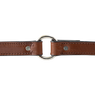 Mahogany Leather Dog Collar Inside Center Ring Detail