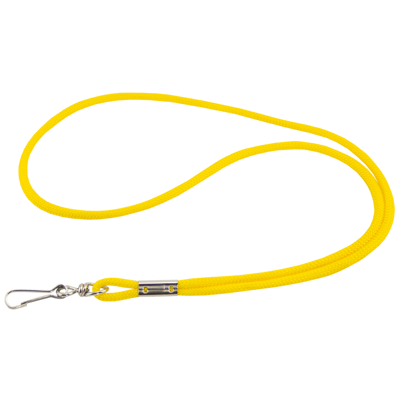 Yellow Nylon Whistle Lanyard