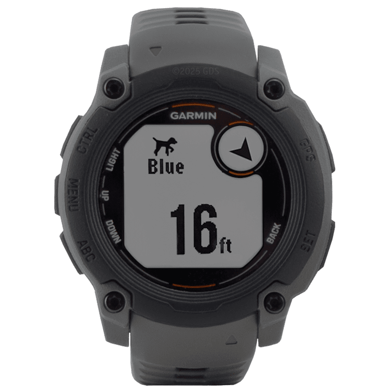 Garmin Instinct-E Watch Dog Tracking Screen