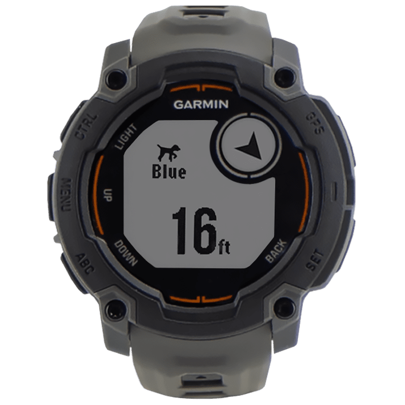 Garmin Instinct-E Watch Dog Tracking Screen