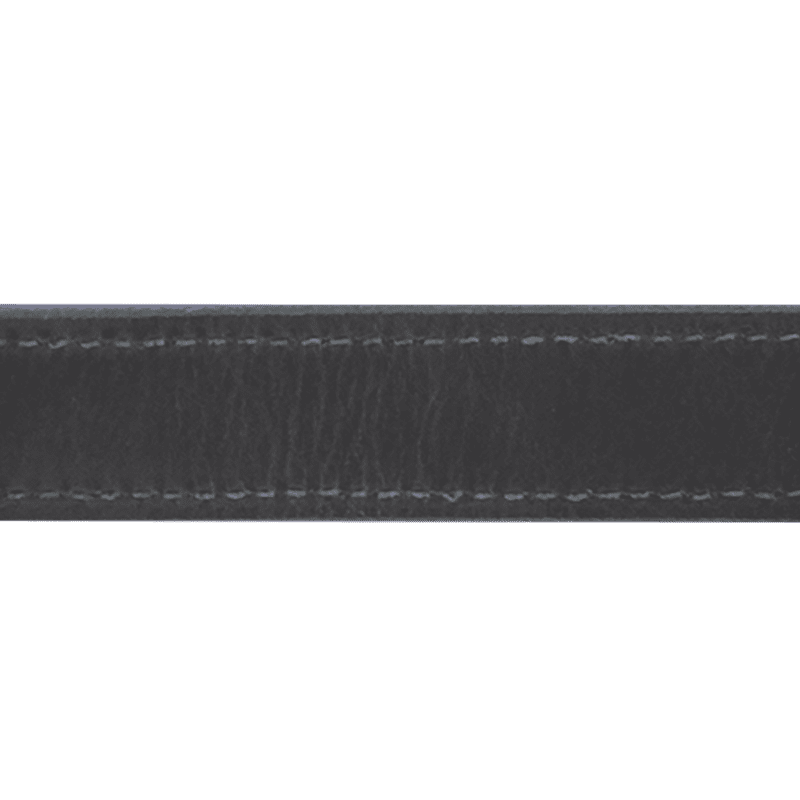 Black Leather Dog Collar Material Detail