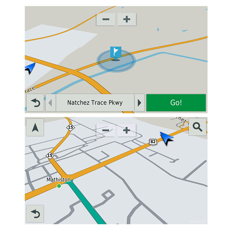 Garmin DriveTrack 71 Screen Detail