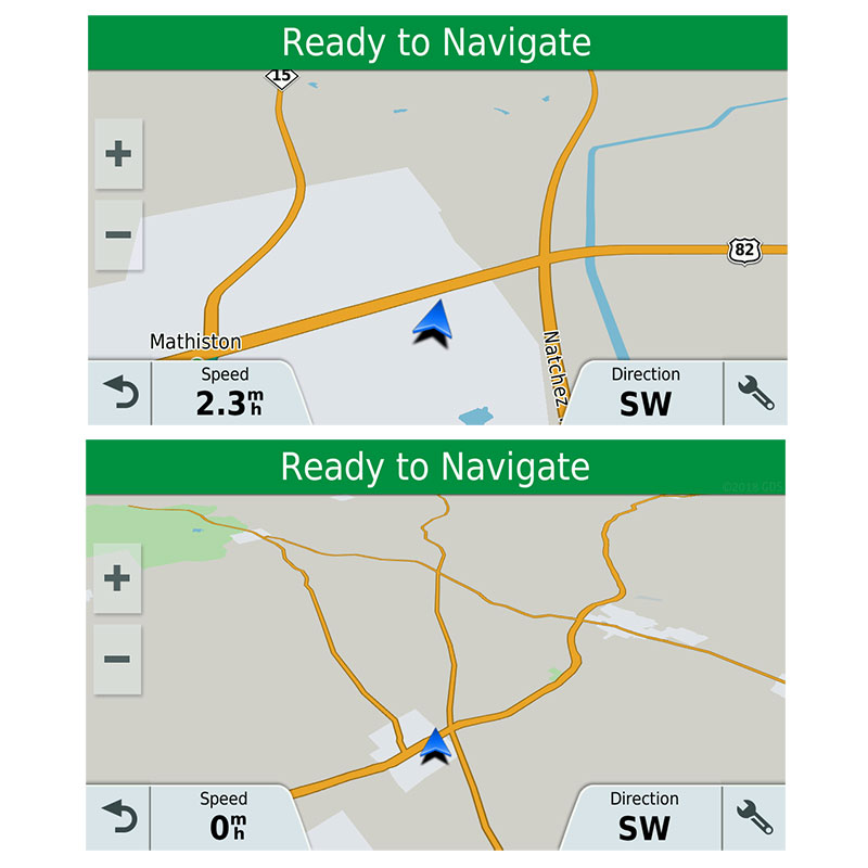 Garmin DriveTrack 71 Screen Detail