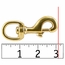 Solid Brass Bolt Snap Size Detail