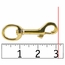 Solid Brass Bolt Snap Size Detail