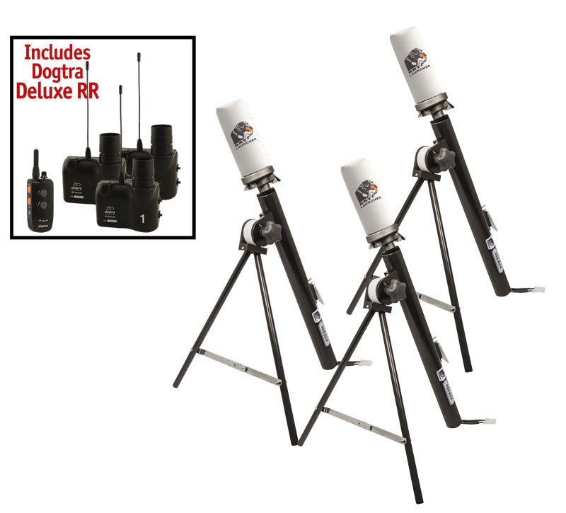 RRT Side-Kick 3 Shot Multi-Location Dummy Launcher Set with Dogtra