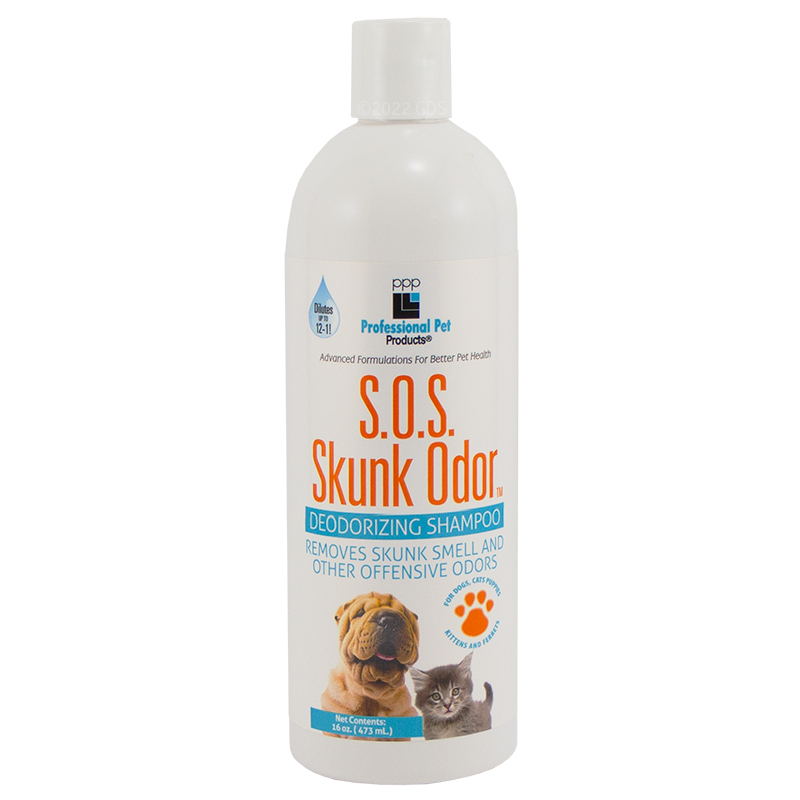 S.O.S. Skunk Odor Deodorizing Dog Shampoo. 11.99.