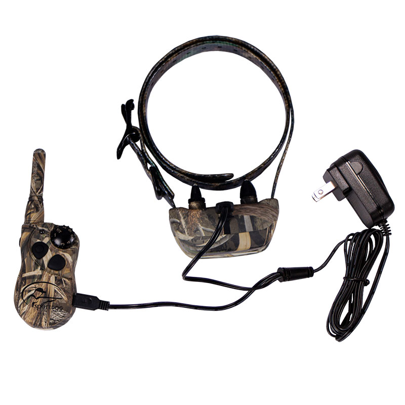 SD-425X Camo Transmitter and Collar on Charger