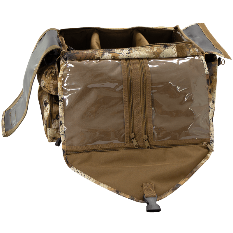Shell Shocker XLT Optifade Blind and Gear Bag Open
