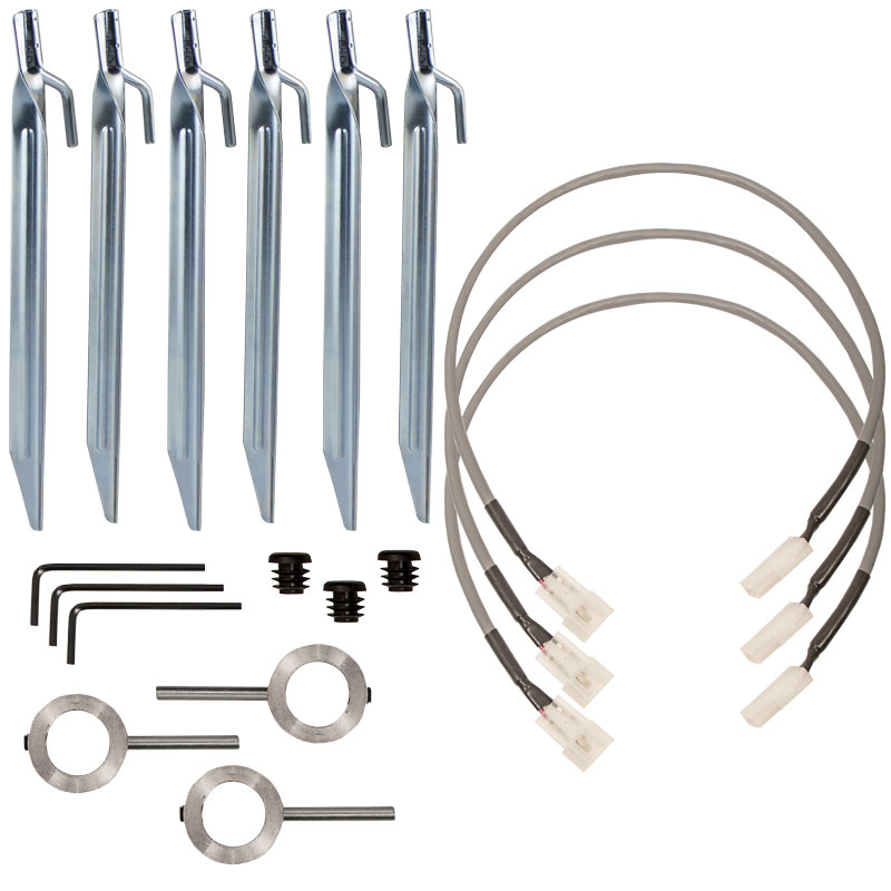 Side-Kick Tube Installation Pieces and Cables