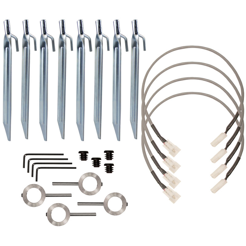 Side-Kick Tube Installation Pieces and Cables