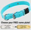 SKY BLUE BIG DAWG 1 in. Biothane D-End Collar