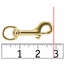 Solid Brass Bolt Snap Size Detail