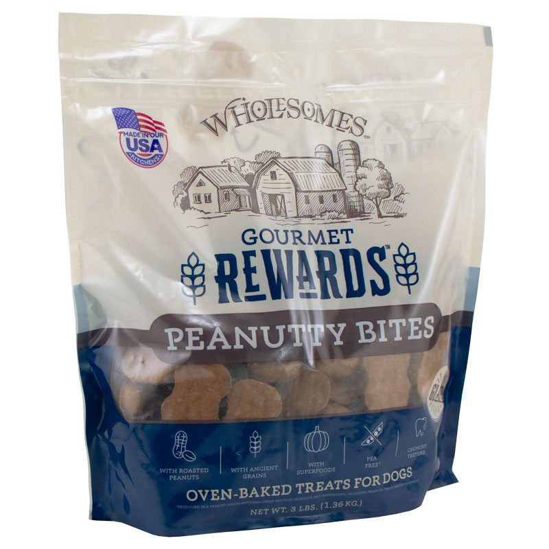 Wholesomes Gourmet Rewards Peanutty Bites Dog Biscuits. 6.49.
