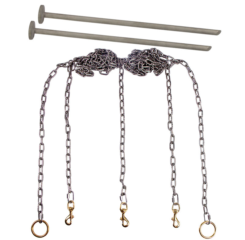 Stainless Steel Chain Gang 3dog with Stakes. 269.99. FREE Shipping US48