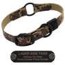 STEALTH Dawg -- CAMO 1 in. Biothane O-Ring Collar with Black Hardware