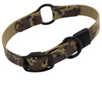  shop STEALTH Dawg -- CAMO 1 in. Biothane O-Ring Dog Collar with Black Hardware