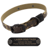 STEALTH Dawg -- CAMO 1 in. Biothane Standard Dog Collar with Black Hardware