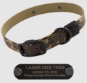 STEALTH Dawg -- CAMO 1 in. Biothane Standard Dog Collar with Black Hardware