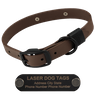 STEALTH Dawg -- CHOCOLATE BROWN 1 in. Biothane Collar with Black Hardware