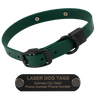 STEALTH Dawg -- FOREST GREEN 1 in. Biothane Collar with Black Hardware