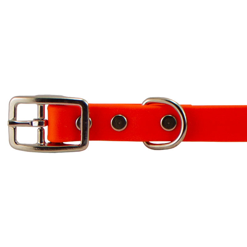 Super Heavy Biothane Center Ring Collar Buckle Detail