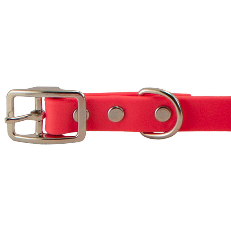 Super Heavy Biothane Center Ring Collar Buckle Detail