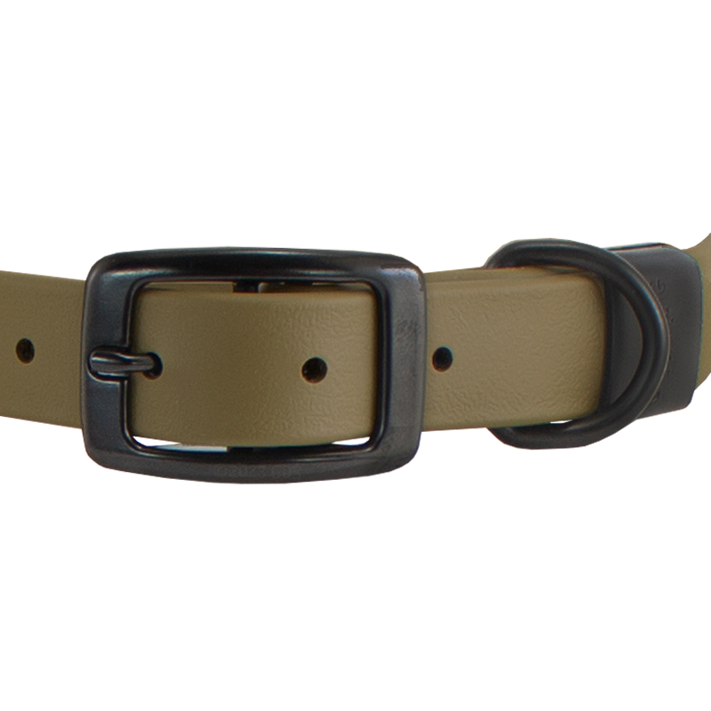 Super Heavy Biothane Standard Collar Buckle Front Detail