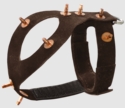 Pigeon Harness - Suede Spiked #7492