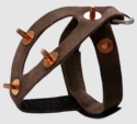 Quail Harness - Suede Spiked #7493
